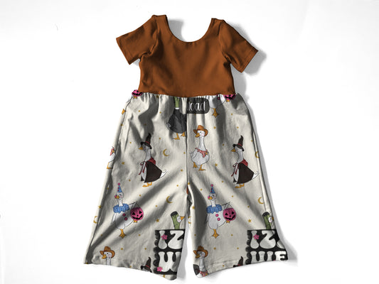 Cute goose Autumn romper