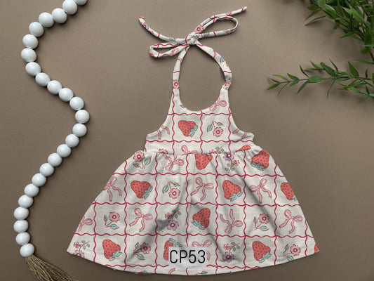 Strawberry patch   Clementine dress