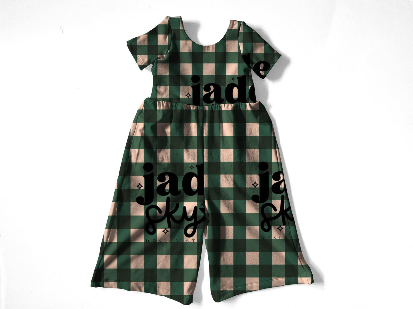 Plaid Autumn romper