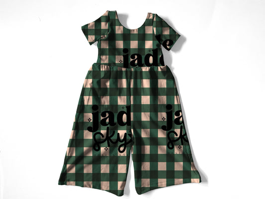 Plaid Autumn romper