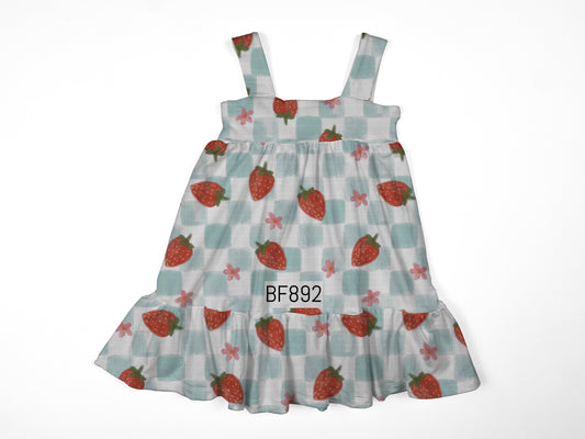 Strawberry check  ivy dress