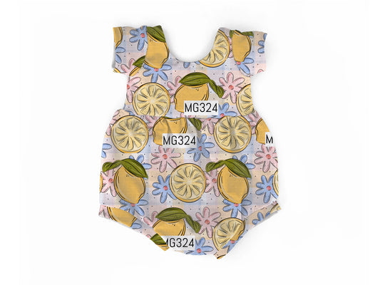 Lemon  bubble romper