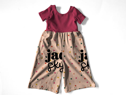 Dots Autumn romper