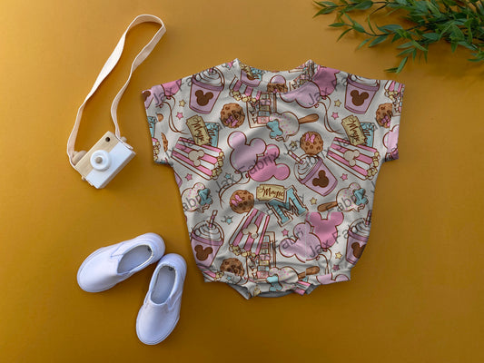 Park snack  oversized romper