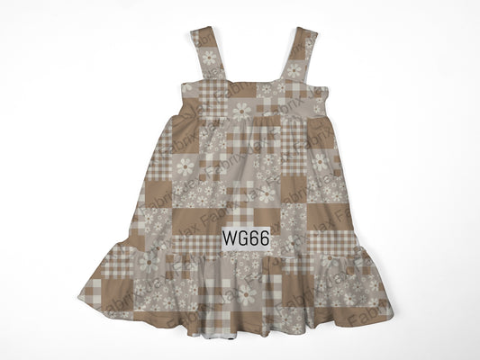 Beige patchwork ivy dress