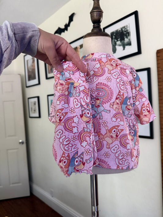 Boxy t and biker shorts