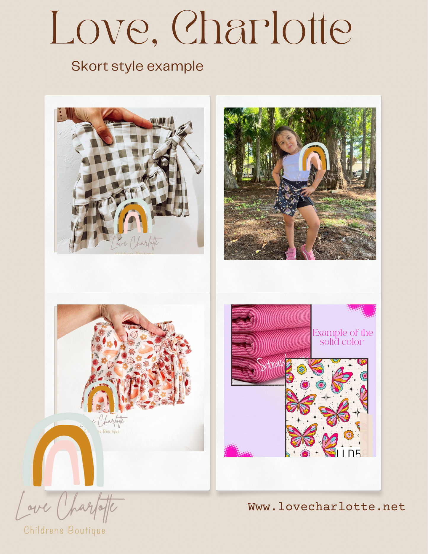 Butterfly ginger Skort