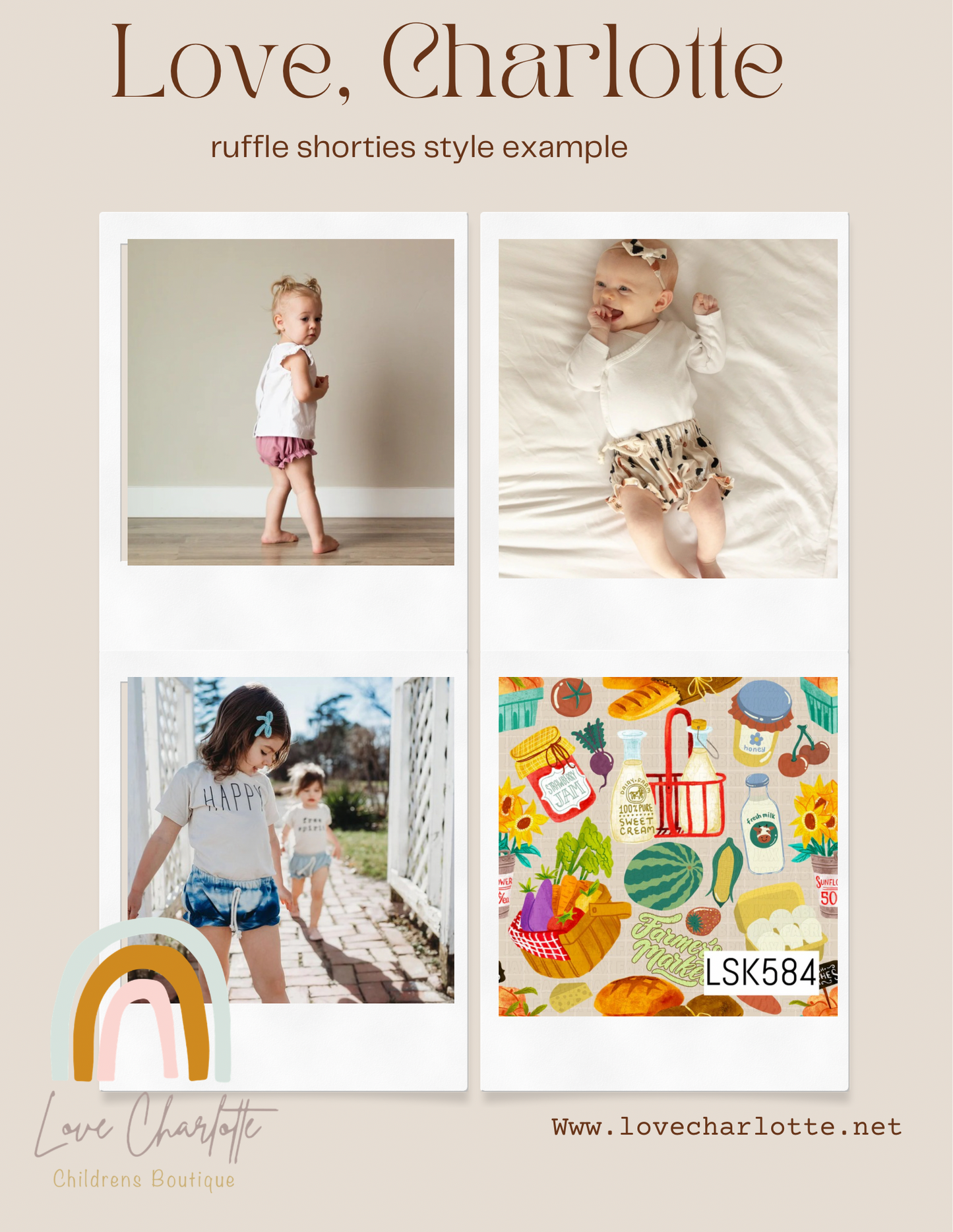 Fruit stand Ruffle shorties