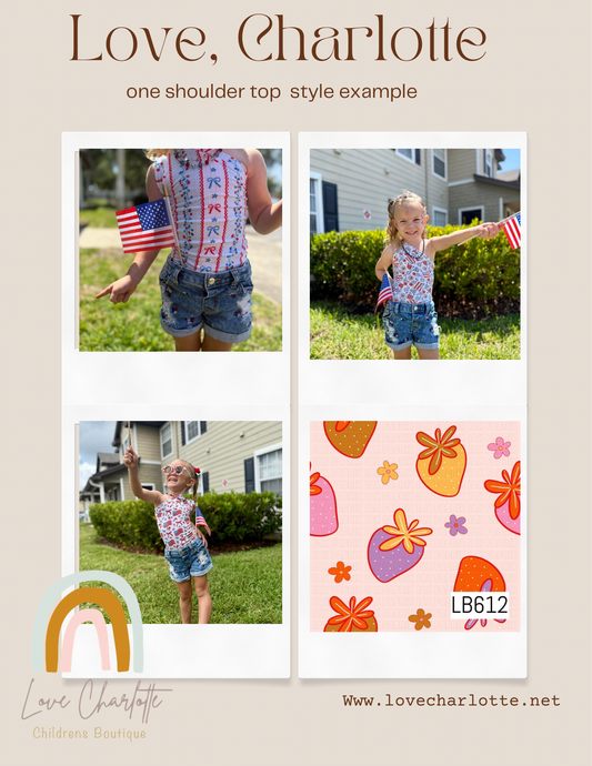 Berry One shoulder top