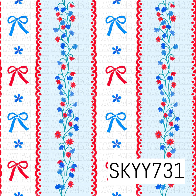 Red white and stripes girl options ( style options in the listing )