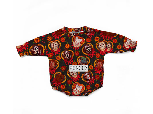 Spooky tattoos oversized romper