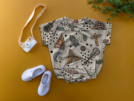 Camp oversized romper