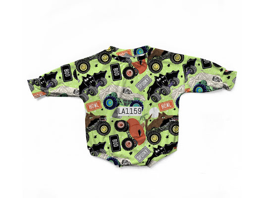 Monster truck  oversized romper