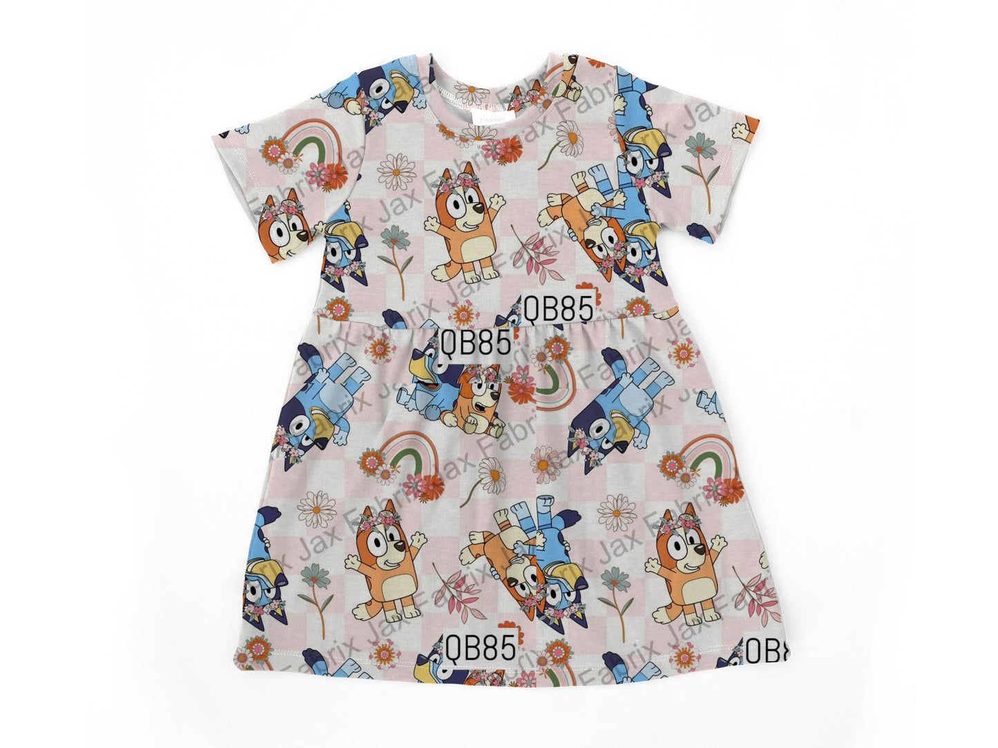 Rainbow check  Bell dress
