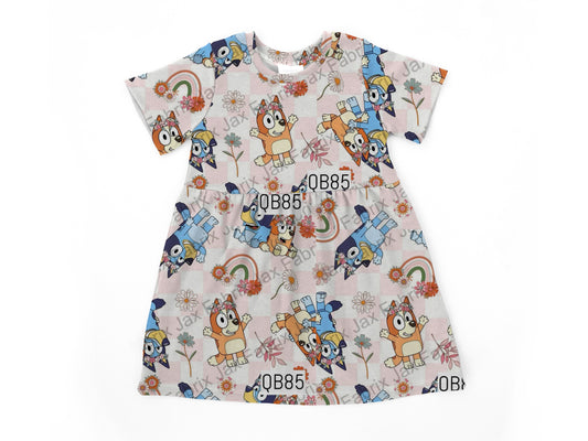 Rainbow check  Bell dress