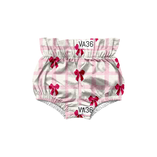 Pink bows  paper bag bloomers