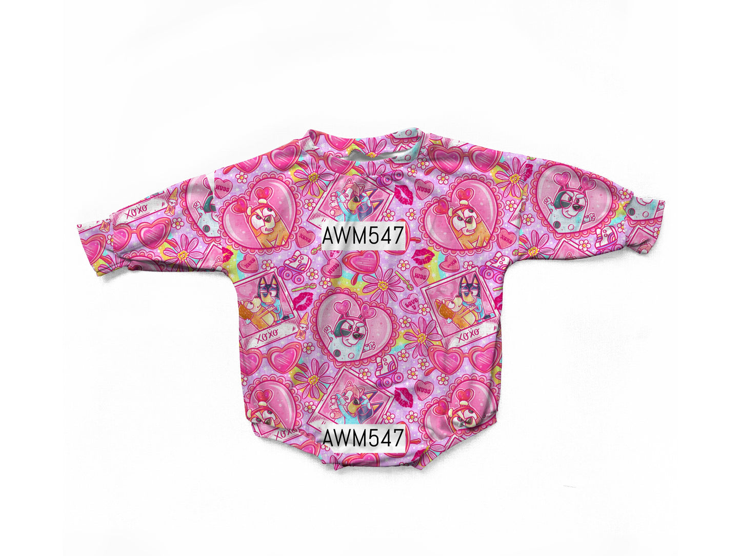 Muffin heart oversized romper