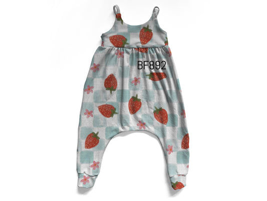 Strawberry check og romper