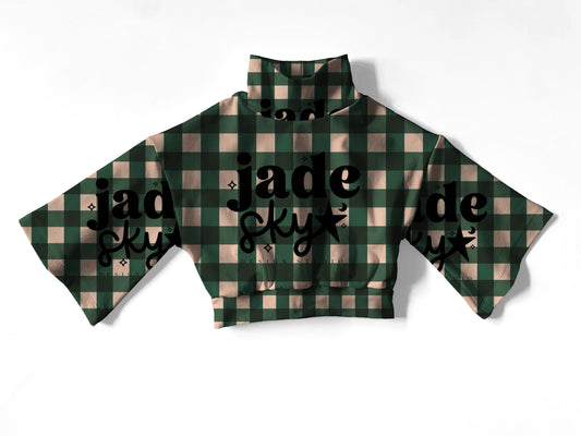 Plaid Mock top