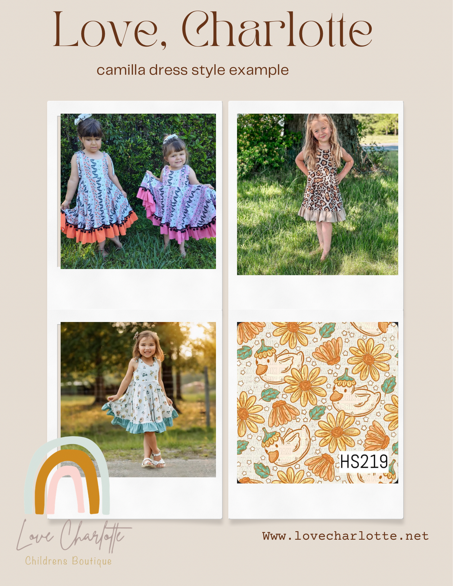 Bloom goose Camilla dress or peplum