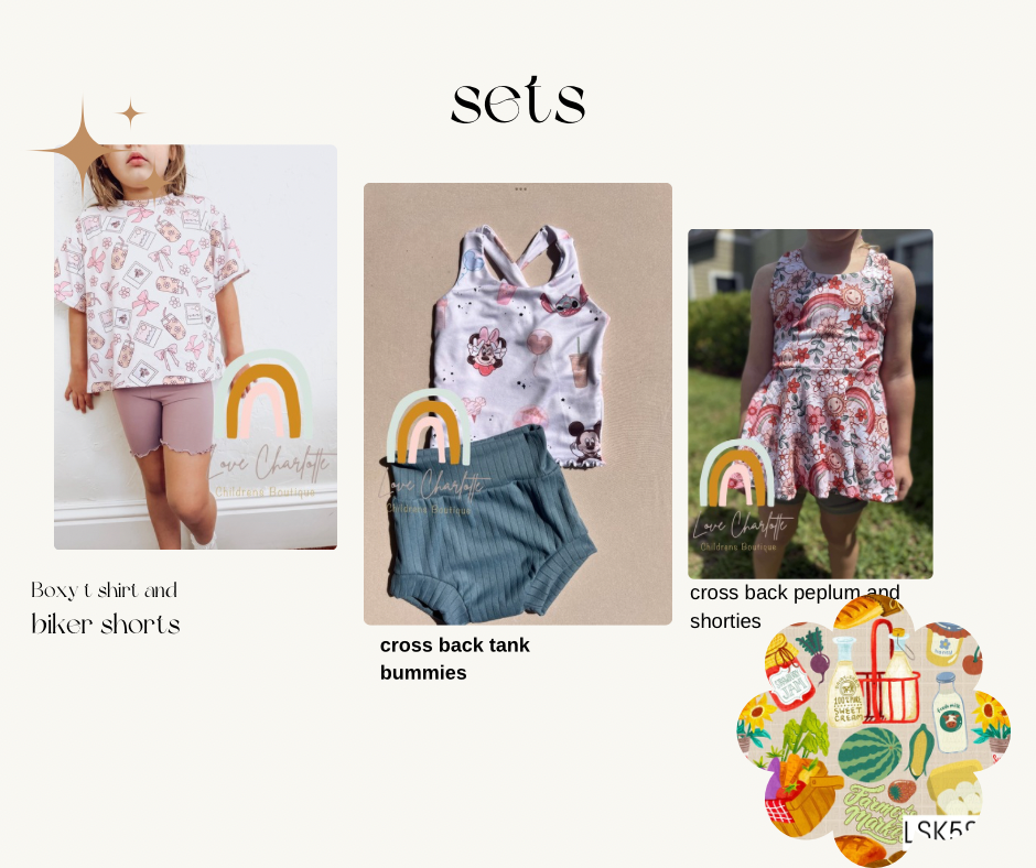 Fruit  stand ruffle set (style options in listing )