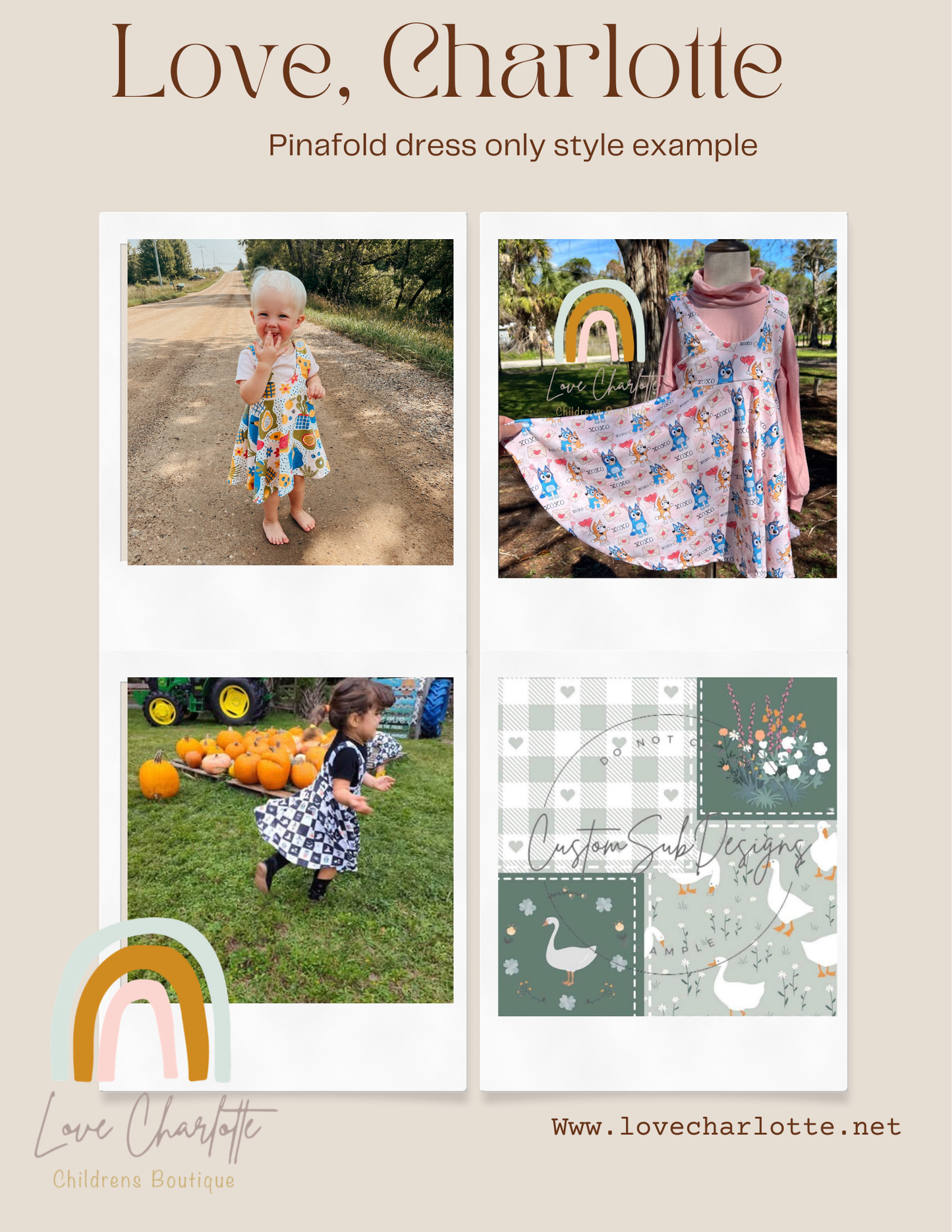 Patchwork goose pinafold