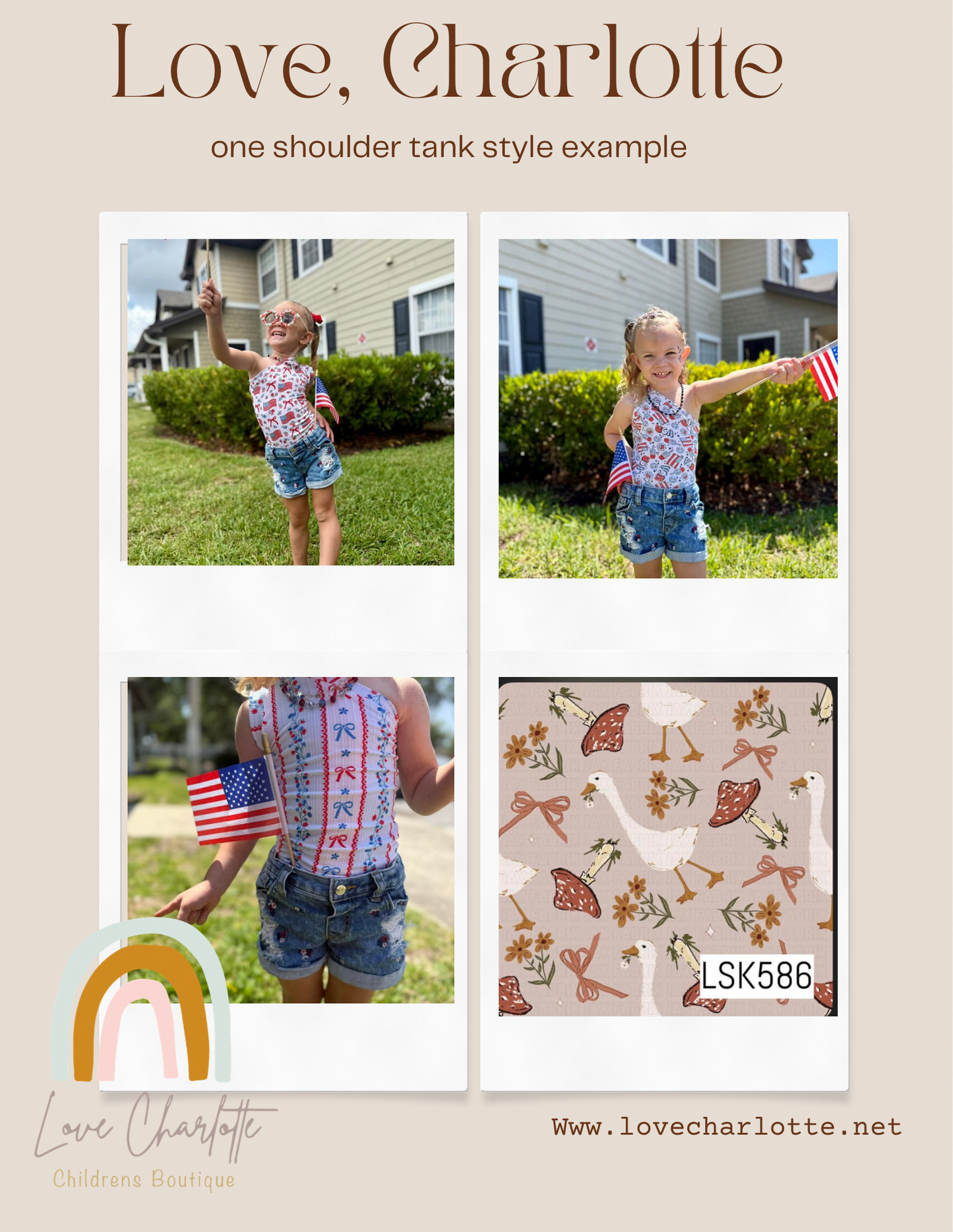 Mushroom goose One shoulder top