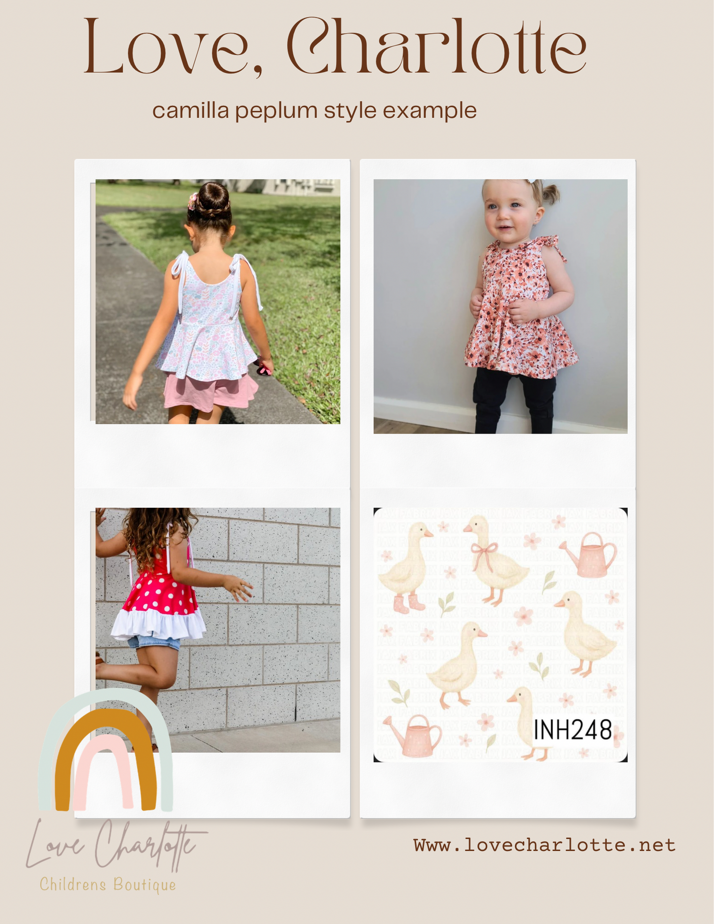 Pink goose Camilla dress or peplum