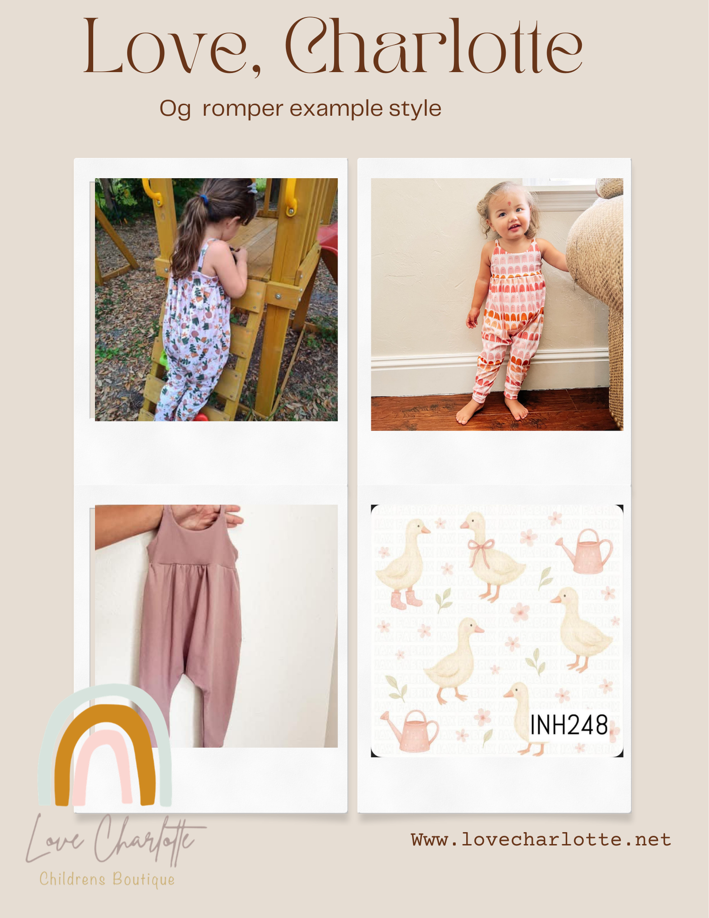 Pink Goose og romper