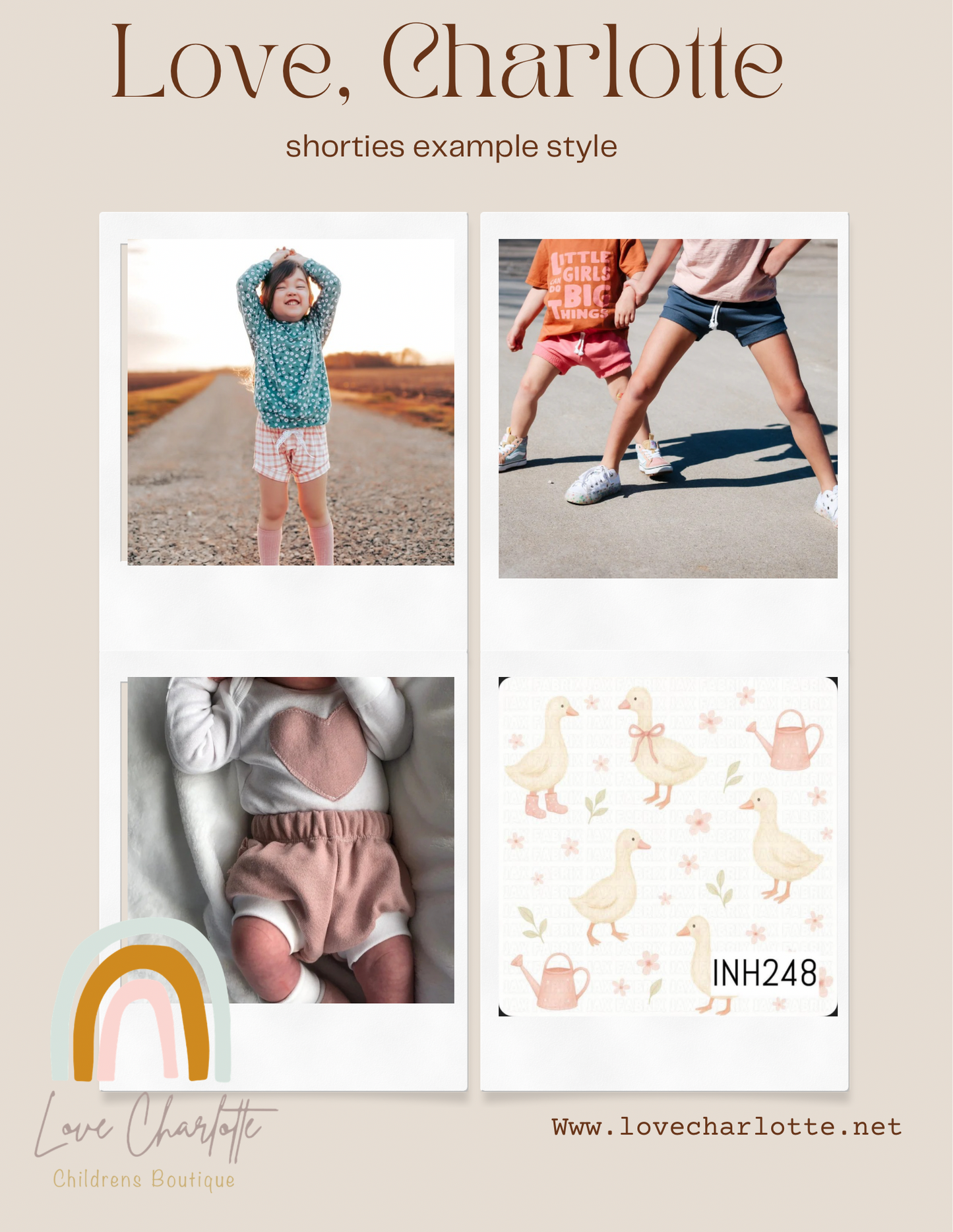 Pink Goose  shorties