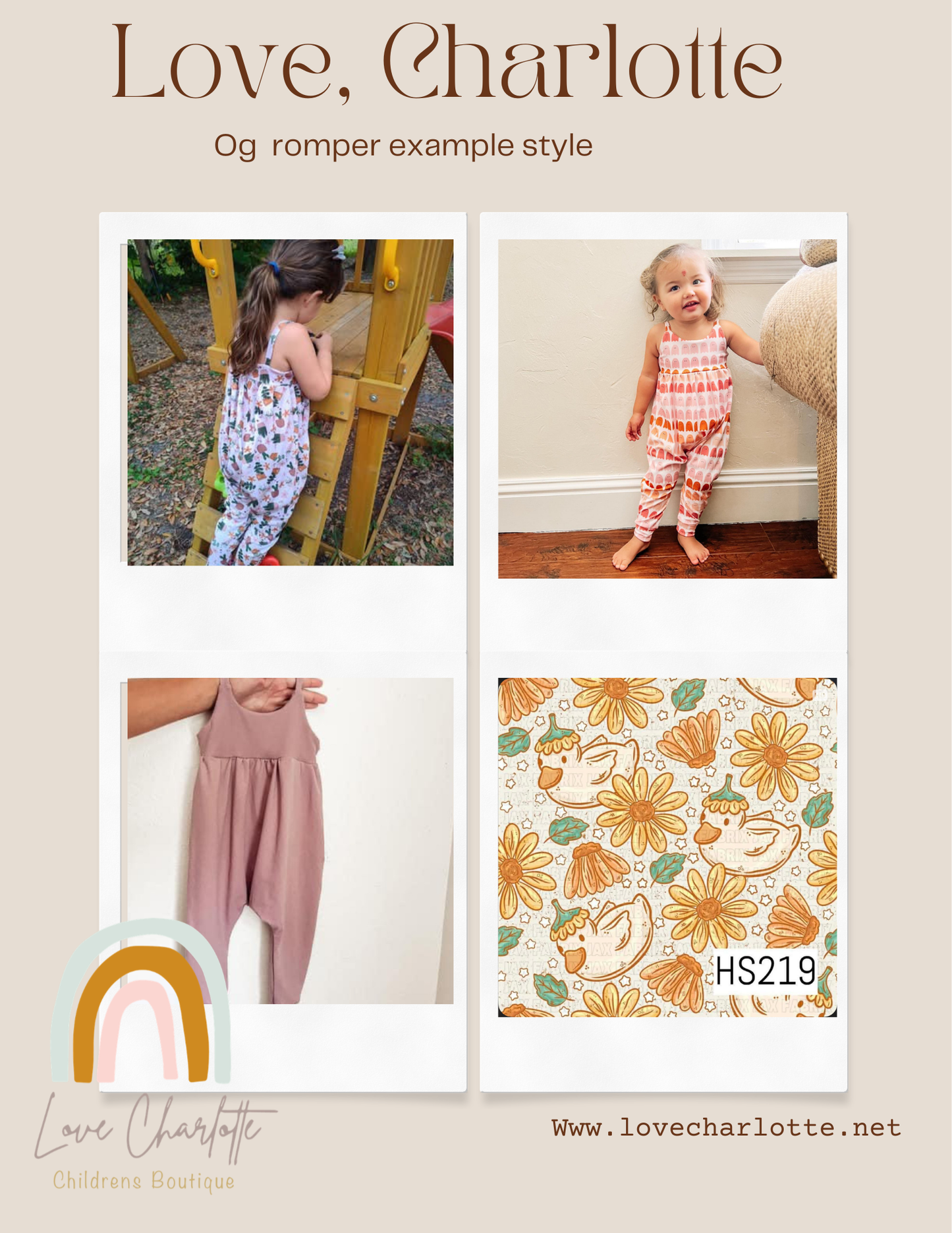 Bloom Goose og romper