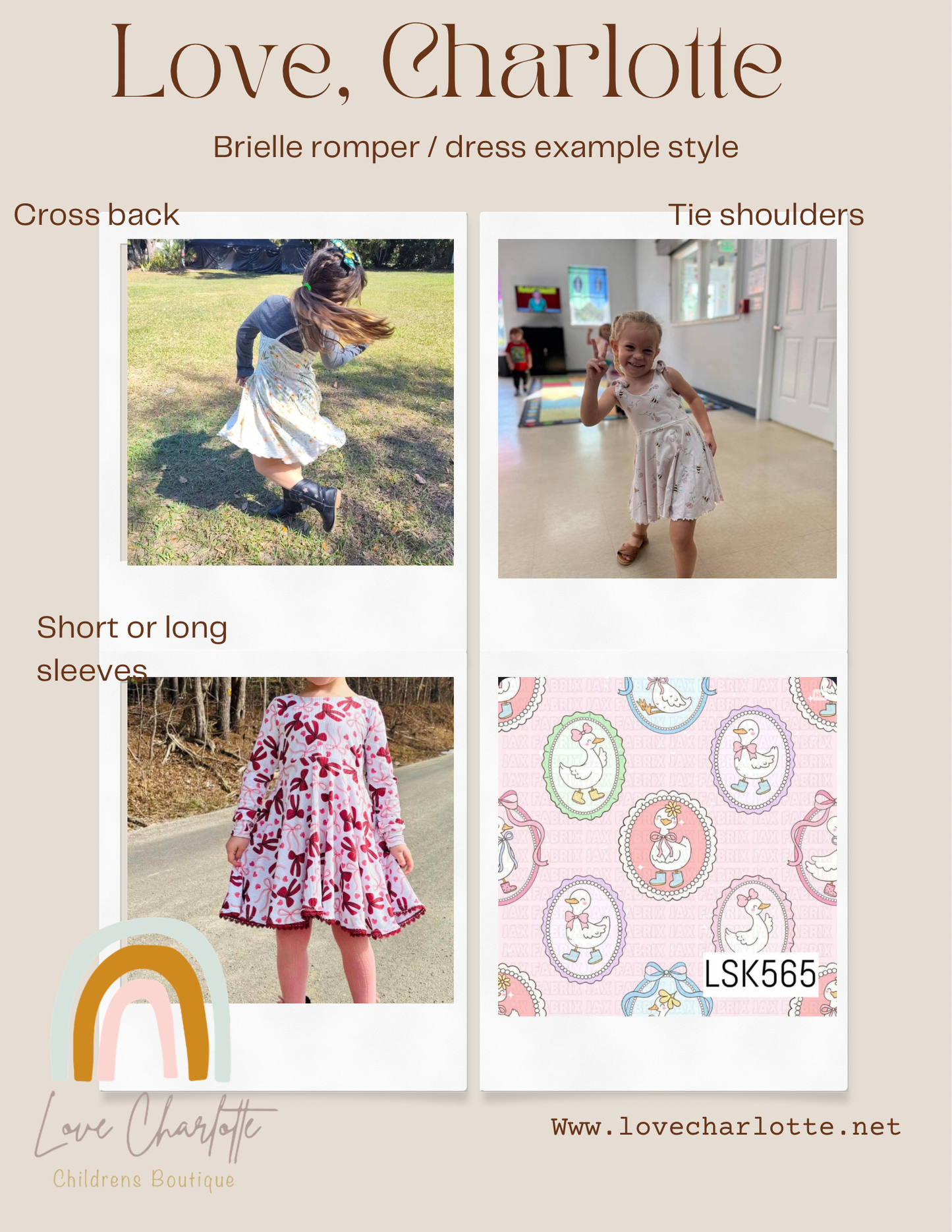 Goose boots brielle ( romper or dress)