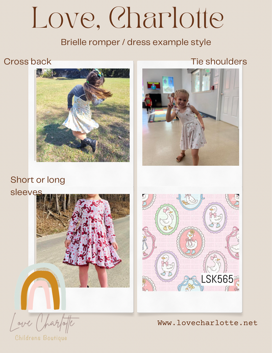 Goose boots brielle ( romper or dress)