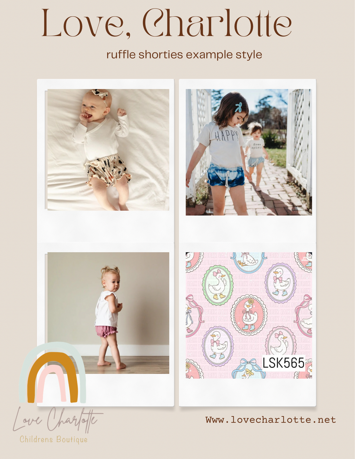 goose boots Ruffle shorties