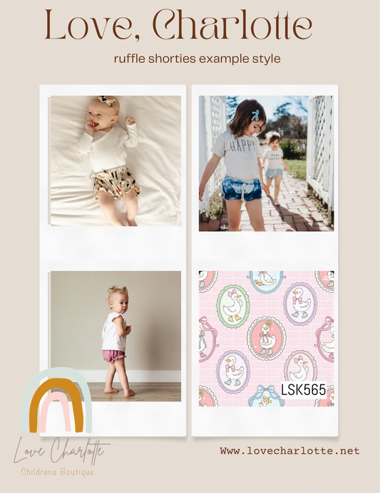 goose boots Ruffle shorties