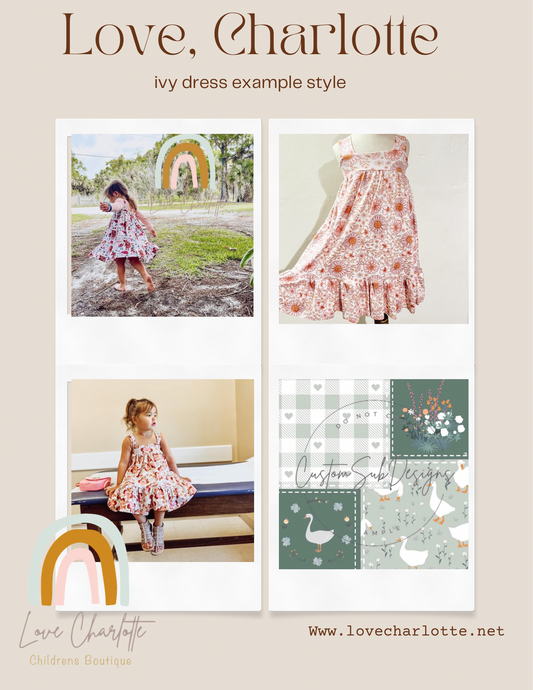 Patchwork goose ivy dress