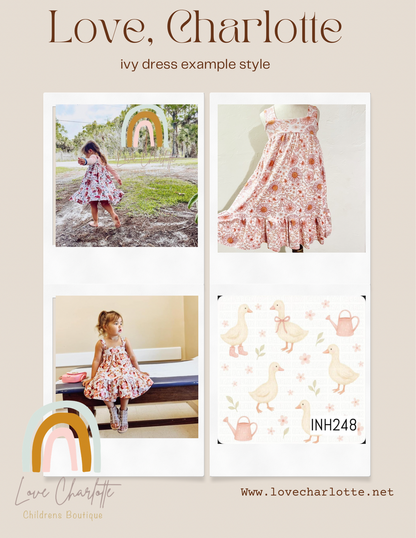 Pink goose ivy dress