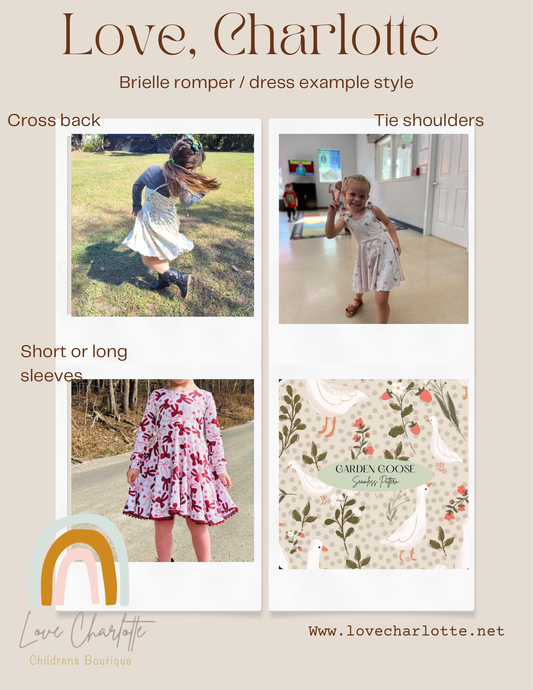 Neutral  Goose brielle ( romper or dress)