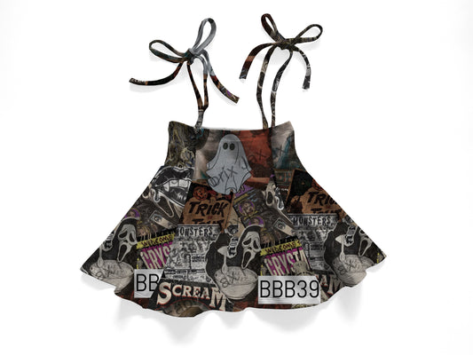 Scary movies tie skirt