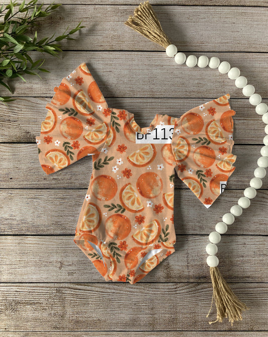Orange Circle sleeve Leo