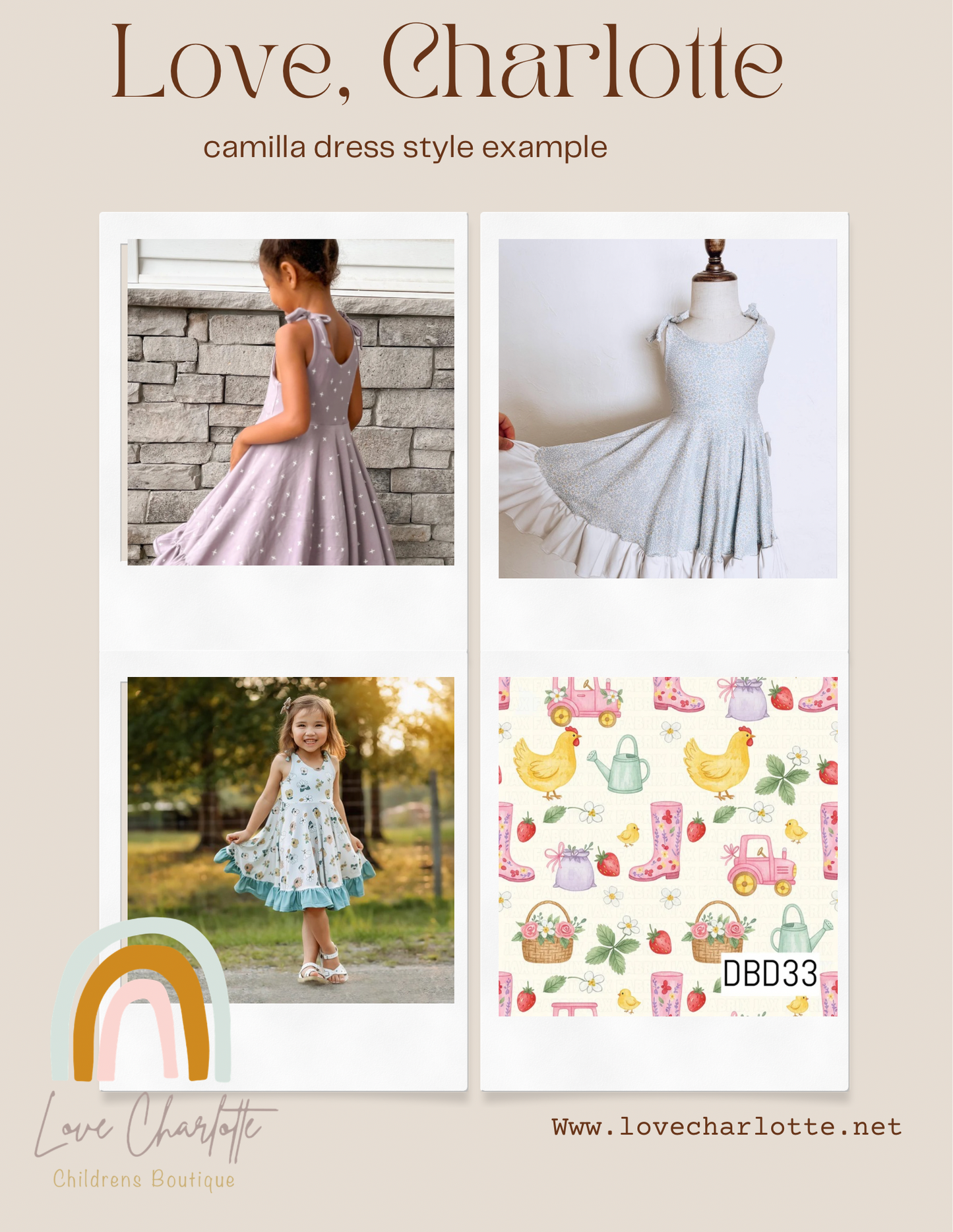 Market stand Camilla dress