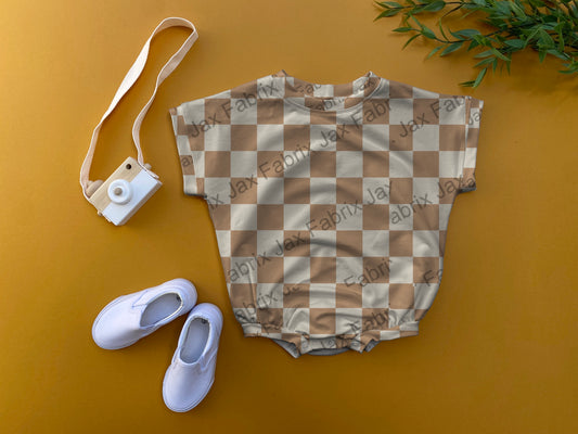 Check oversized romper