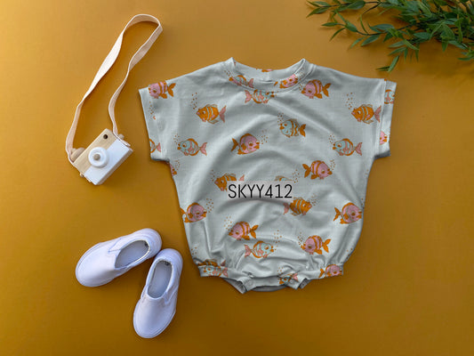 Fish oversized romper
