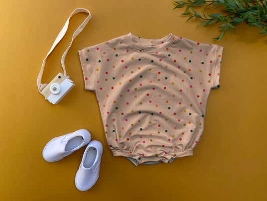 Dots oversized romper