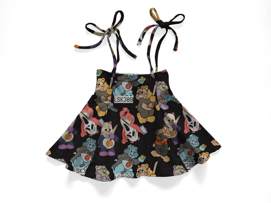 Scare bear tie skirt