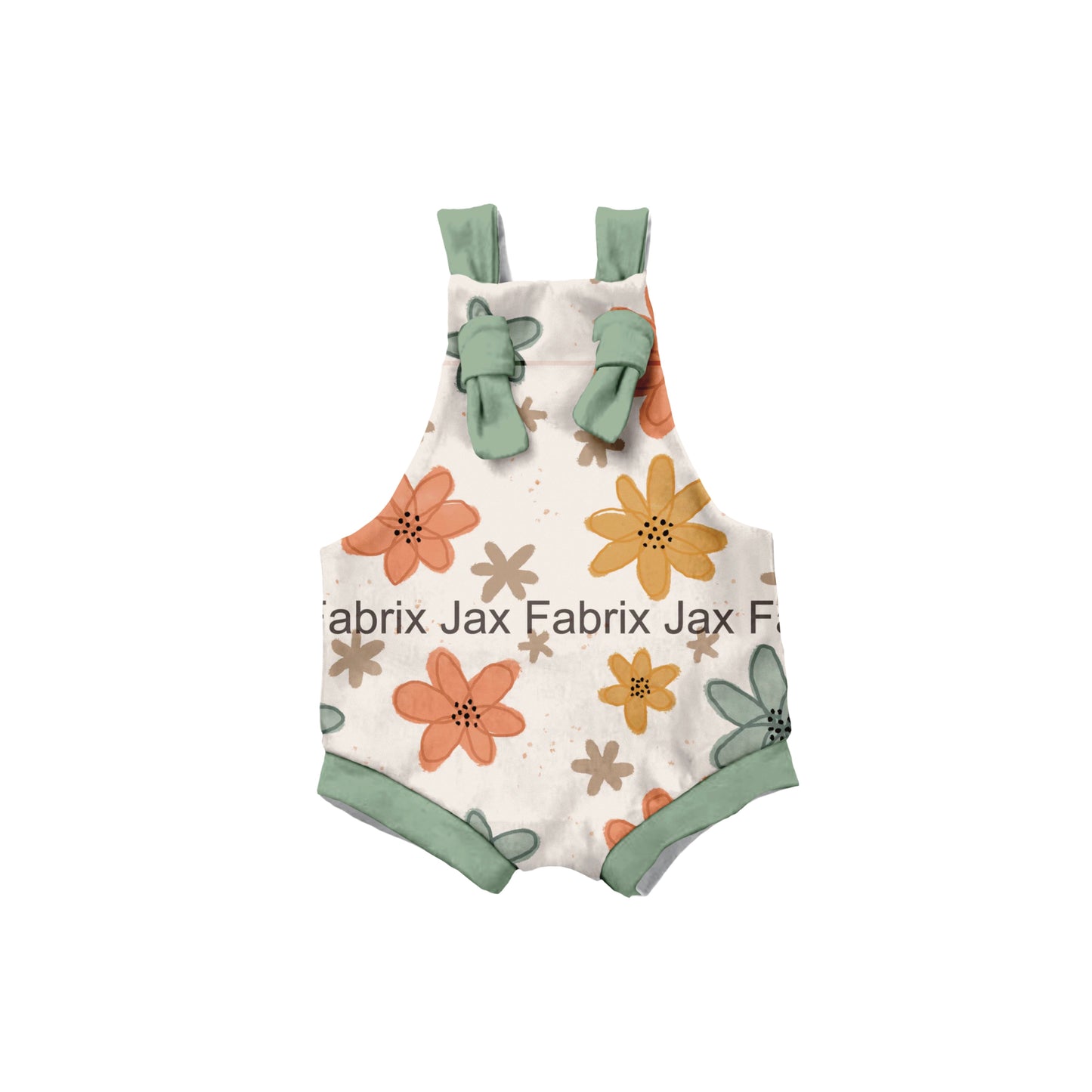 Flowers Overalls ( pant length option in listing)