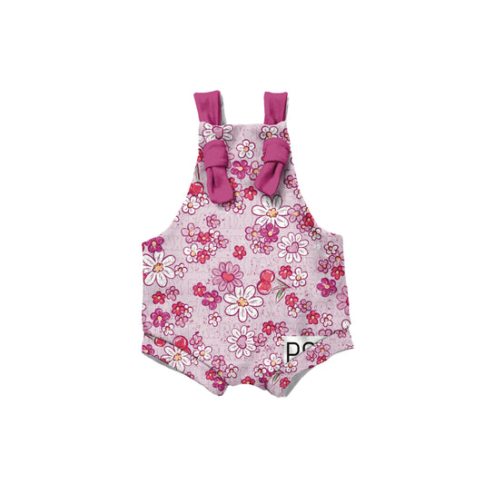 Flower heart Overalls ( pant length option in listing)
