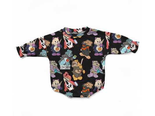 Scare bear oversized romper