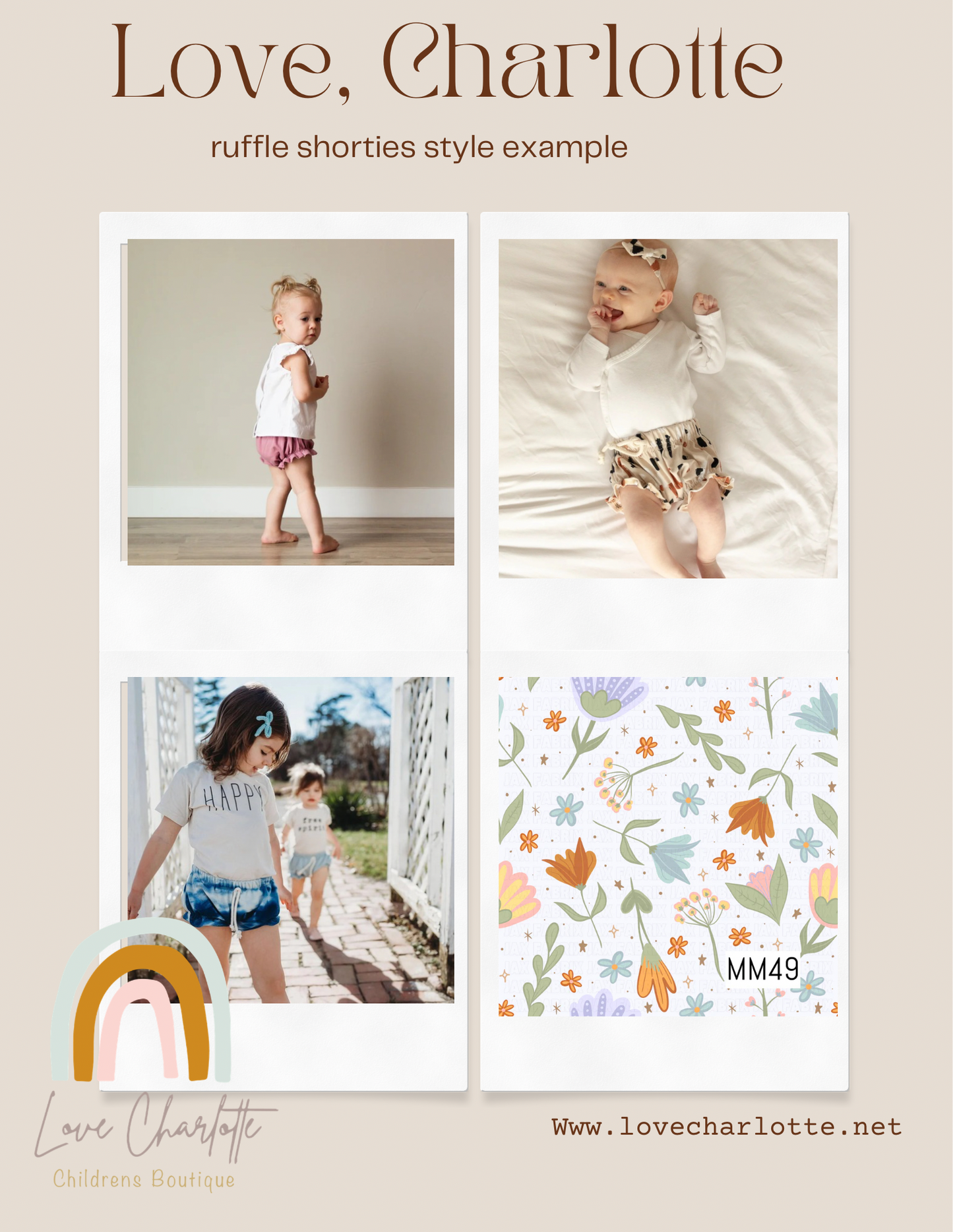 Flower stand  Ruffle shorties
