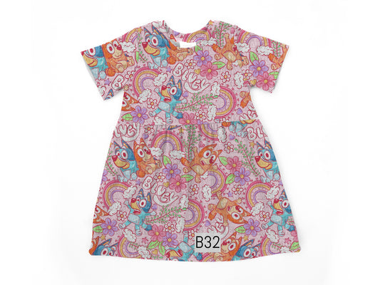 Pink rainbow  Bell dress